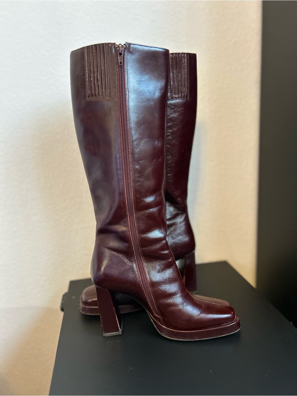 Jeffrey Campbell Women's Maximal Platform High Block Heel Boots Size 7.5 - Picture 5 of 15